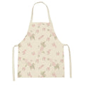 Axyaa Pink Tulip Kitchen Apron for Men and Women - Minimalist Floral Plant Design