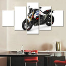 Axyaa Modern Bikes Performance Wall Art Canvas Poster Decor Painting