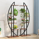 Axyaa 5-Tier Plant Stand Set, Curved Multi-Purpose Display Shelf for Indoor Garden