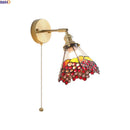Axyaa Colorful Glass LED Wall Lamp Modern Nordic Style Rotation Bathroom Light