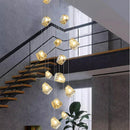 Axyaa Nordic Glass Chandelier for Stair, Living & Dining Room Lighting