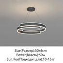 Axyaa Modern LED Ceiling Chandelier: Black/White, Living/Dining/Bedroom/Kitchen, Home Lighting Fixture