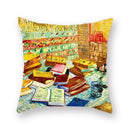 Axyaa Red Wine & Lotus Flower Decorative Pillow Cover 45x45cm