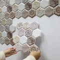 Axyaa Thicker Marble 12"x12" Self-Adhesive Tile Backsplash - Pack of 10/20