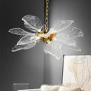 Axyaa Leaf Pendant Lights: Post Modern Style Electroplated Chandelier for Bedroom, Living Room, Restaurant