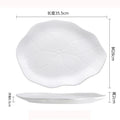 Axyaa Lotus Leaf Shallow Plate for Molecular Cuisine and Sushi