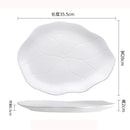 Axyaa Lotus Leaf Shallow Plate for Molecular Cuisine and Sushi