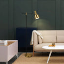 Axyaa Nordic Black/Gold Floor Lamp for Living Room, Bedroom, and Home Decor