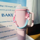Axyaa Silicone Handle Strap for 40oz Stanley Tumblers and Similar Cups