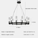 Axyaa Crystal Chandelier Pendant Lights LED Indoor Luxury Lighting Fixtures