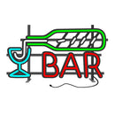 Axyaa Large Beer Bar Neon Sign with Metal Frame for Outdoor Man Cave Cafe