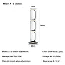 Axyaa Nordic Glass Shade LED Floor Lamp Modern Minimalist Bedroom Living Room Standing Light