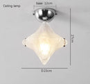 Axyaa Star Glass Chandelier - Nordic Modern Ceiling Light for Hallway, Bedroom, Dining Room