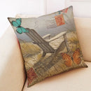Retro Design Linen Pillowcase for Living Room & Bedroom by Axyaa