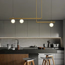 Axyaa Minimalist Linear Chandelier Pendant Light for Living and Dining Room Decor