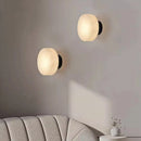 Axyaa Marble LED Wall Lamp Black Gold Copper Sconce Natrual Stone