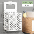 Axyaa Hollow Out Plastic Laundry Basket: Portable Wall-Mounted Clothes Storage & Bathroom Organizer