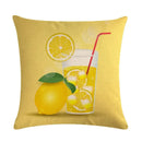 Axyaa Lemon Strawberry Milk Linen Pillowcase 45*45cm