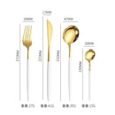 Axyaa Stainless Steel Cutlery Set: Knife Fork Teaspoons Coffee Spoons Dinnerware Kitchen