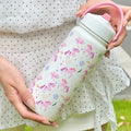 Insulated Axyaa Unicorn Mermaid Tumbler with Handle & Straw: Hot/Cold Drinks Water Kettle
