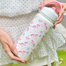 Insulated Axyaa Unicorn Mermaid Tumbler with Handle & Straw: Hot/Cold Drinks Water Kettle