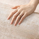 Axyaa Soft Cream Style Carpet Rug | Thick Washable Fluffy Mat for Living Room & Bedroom