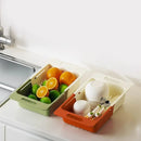 Axyaa Double-layer Retractable Sink Storage Rack with Filter Tray