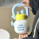 Axyaa Big Belly Water Bottle with Handle and Tea Filter