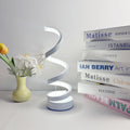 Spiral Colorful Desktop Lamp with Three-Color Dimming and USB, Ideal for Any Room by Axyaa
