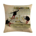 Axyaa Halloween Skull Linen Pillowcase 45*45cm