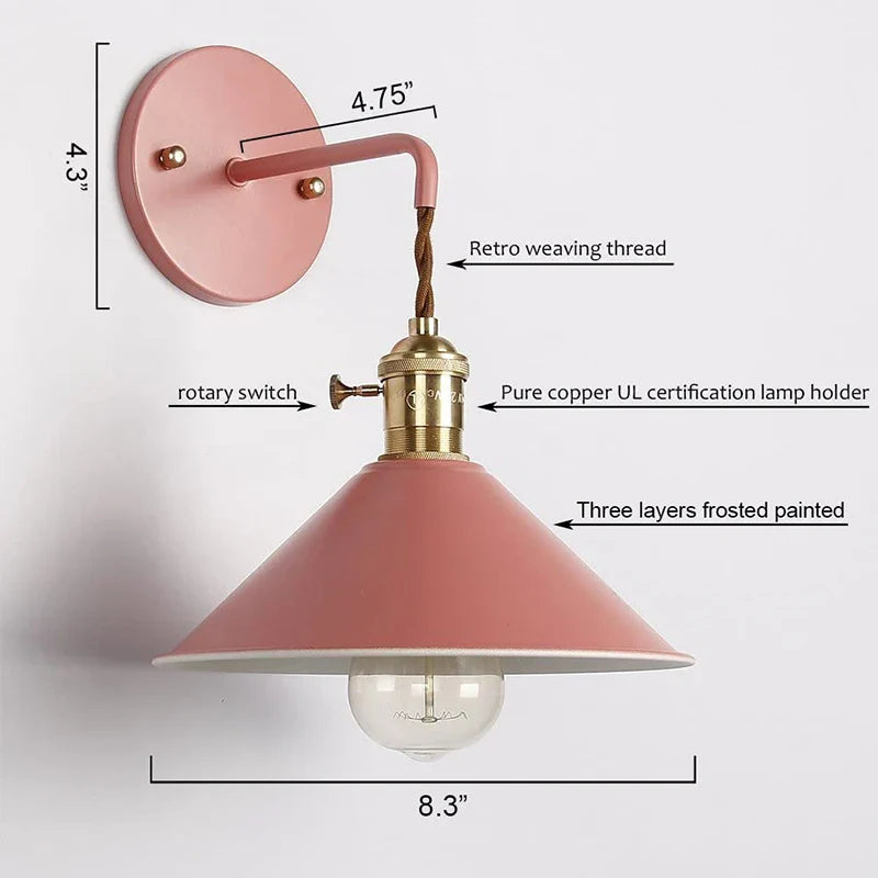 Axyaa Iron Art LED Wall Light for Modern Home Decor