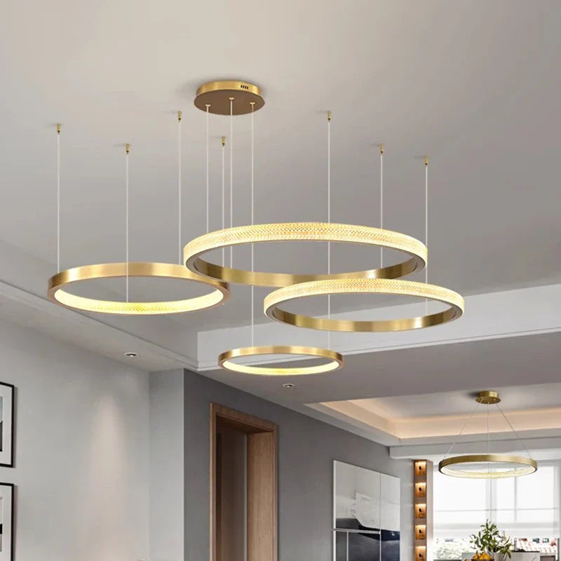 Axyaa Modern LED Chandeliers for Home Decor and Indoor Lighting