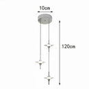 Axyaa LED Chandeliers: Modern Pendant Lights for Living Room and Dining Room