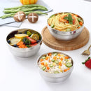Axyaa Double-Layer Stainless Steel Soup Bowl, Kitchen Food Storage Containers & Tableware