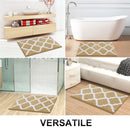 Axyaa Plush Microfiber Bath Mat: Super Absorbent, Non-Slip, Luxurious Carpet
