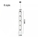 Axyaa Nordic Glass LED Pendant Lamps: Minimalist Black Chandelier for Dining & Living Room