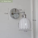 Axyaa Iron Art Glass Flower Wall Sconce with Adjustable Arm and Switch