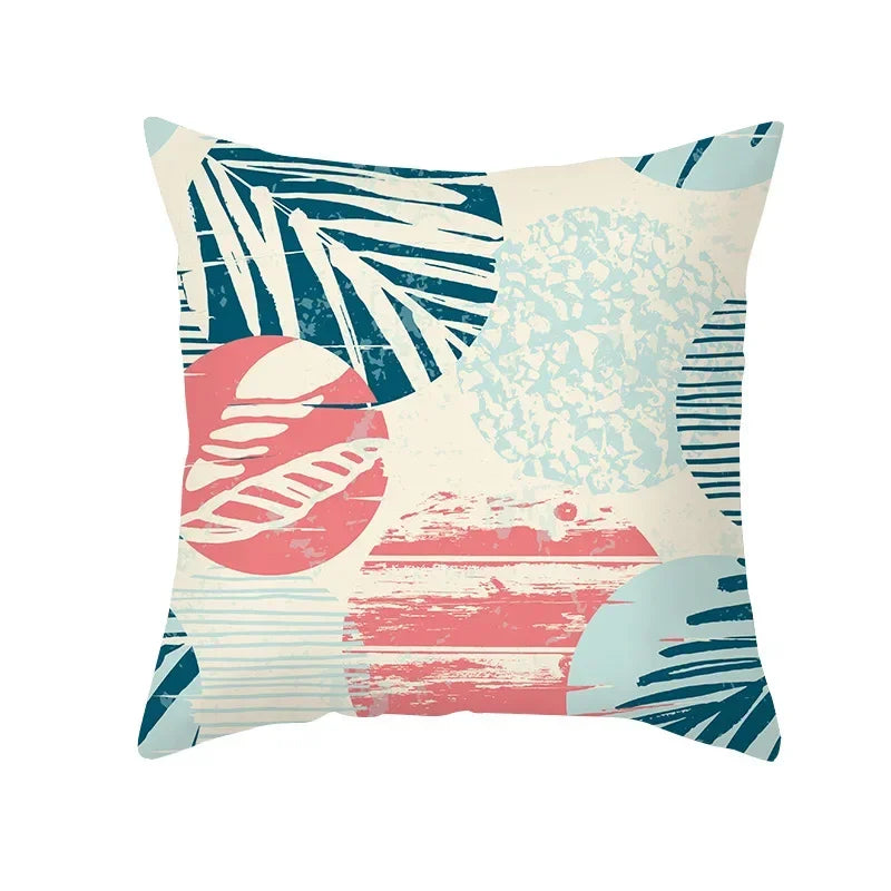 Axyaa Tropical Plant Pillowcase 45*45cm Decor for Home Office Car
