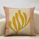 Axyaa Geometric Cushion Cover 45x45cm Linen Pillowcase for Home Bedroom Sofa