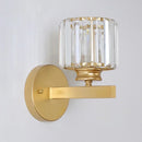 Axyaa Gold Crystal Wall Lamp: Modern Nordic LED Light for Home Decor