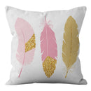 Axyaa Geometric Letters Print Sofa Cushion Cover Home Decor Party Bedding