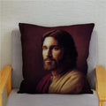 Axyaa Jesus Christ Soft Plush Cushion Cover 45*45 Throw Pillow Case Home Decor