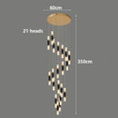 Axyaa Nordic Stair Chandelier, Living Room Pendant Lights, Ceiling Light - Indoor Lighting
