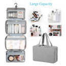 Axyaa Travel Toiletries Bag: Waterproof Hanging Organizer for Bathroom, Makeup & Cosmetics