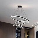 Axyaa Modern Stair Chandelier Pendant Lights - LED Ceiling Lamp for Living Room