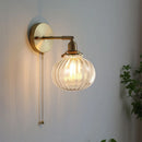 Axyaa Nordic Pumpkin Glass Wall Lamp for Home Lighting