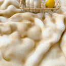 Axyaa Luxe Double Layer Rabbit Fur Blanket: Soft & Warm Sofa Throw Blanket