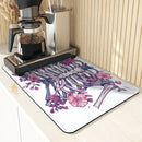 Axyaa Halloween Diatom Mud Kitchen Drain Pads Set for Tableware & Coffee Machine