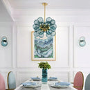Axyaa Glass Ball Pendant Chandelier - Modern Hanging Light for Home decor.