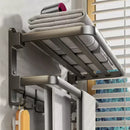 Axyaa Space Aluminum Towel Rack | Wall Mount Bathroom Storage Shelf
